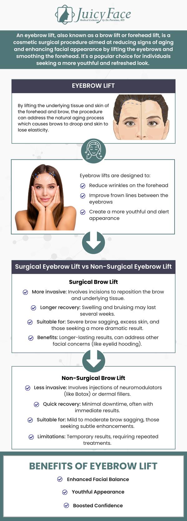 Common questions asked by clients: What is a Botox brow lift? How does a non-surgical brow lift work? When will I see results, and how long does a Botox brow lift last? Is there any downtime after a Botox brow lift? For more information, contact us or schedule an appointment online. We are located at 3000 E 1st Ave Unit 114, Denver, CO 80206. Common questions asked by clients: What is a Botox brow lift? How does a non-surgical brow lift work? When will I see results, and how long does a Botox brow lift last? Is there any downtime after a Botox brow lift? For more information, contact us or schedule an appointment online. We are located at 3000 E 1st Ave Unit 114, Denver, CO 80206.